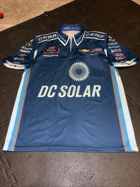 Kyle Larson Nascar Pit Crew Shirt Hendrick Cars Sparco Blue Chevrolet Medium